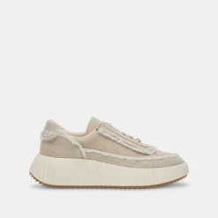DOLEN FRAY SNEAKERS SAND CANVAS^Dolce Vita Sale