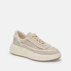 DOLEN FRAY SNEAKERS SAND CANVAS^Dolce Vita Sale