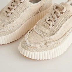 DOLEN FRAY SNEAKERS SAND CANVAS^Dolce Vita Sale