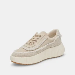 DOLEN FRAY SNEAKERS SAND CANVAS^Dolce Vita Sale