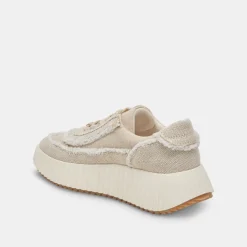 DOLEN FRAY SNEAKERS SAND CANVAS^Dolce Vita Sale