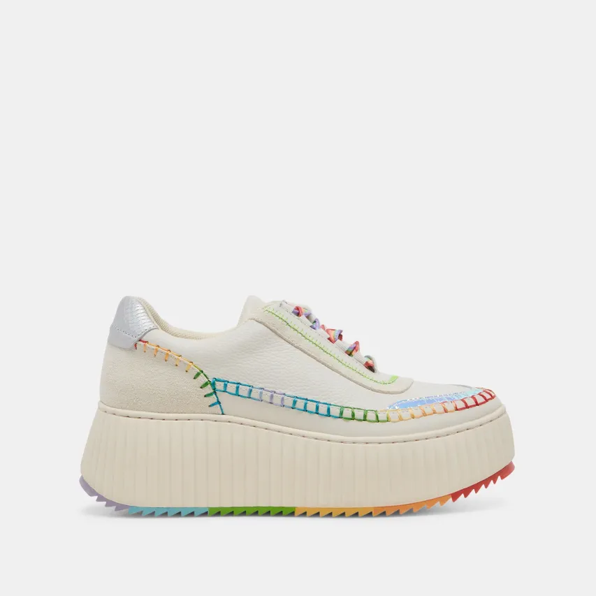 DOLEN PRIDE SNEAKERS WHITE MULTI LEATHER^Dolce Vita Sale