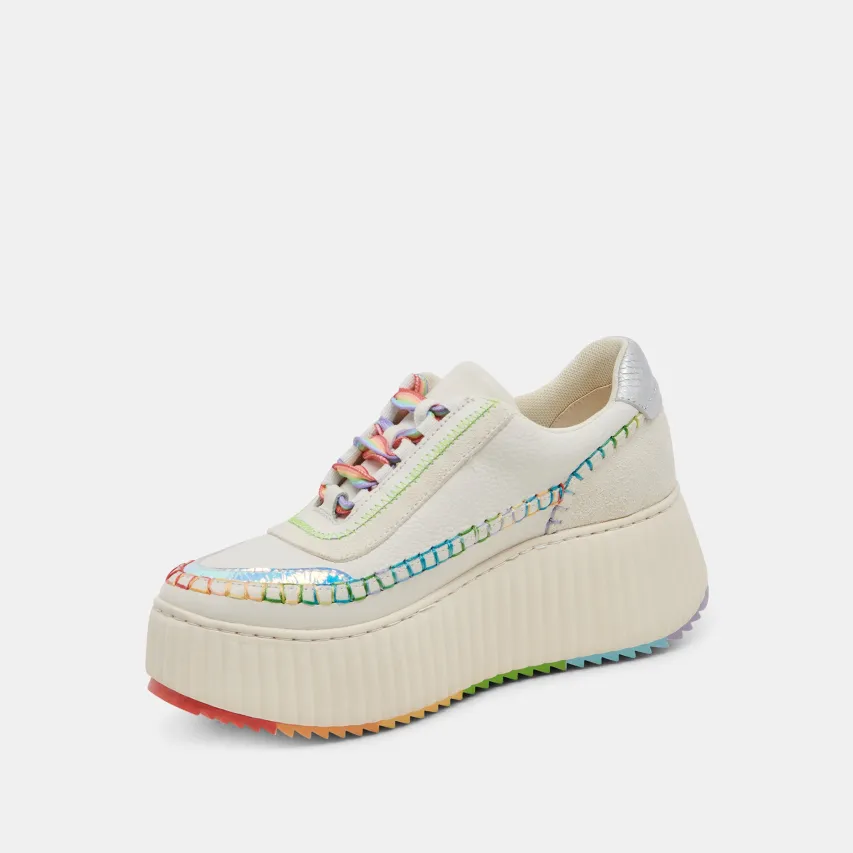 DOLEN PRIDE SNEAKERS WHITE MULTI LEATHER^Dolce Vita Sale