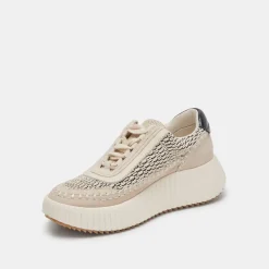 DOLEN SNEAKERS BLACK NATURAL RAFFIA^Dolce Vita Outlet
