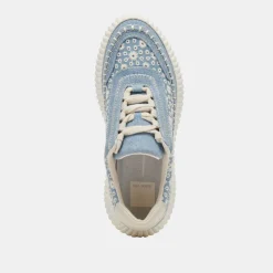 DOLEN SNEAKERS BLUE FLORAL DENIM^Dolce Vita Sale