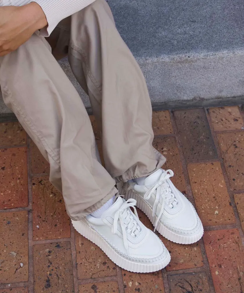 DOLEN SNEAKERS WHITE LEATHER^Dolce Vita Sale