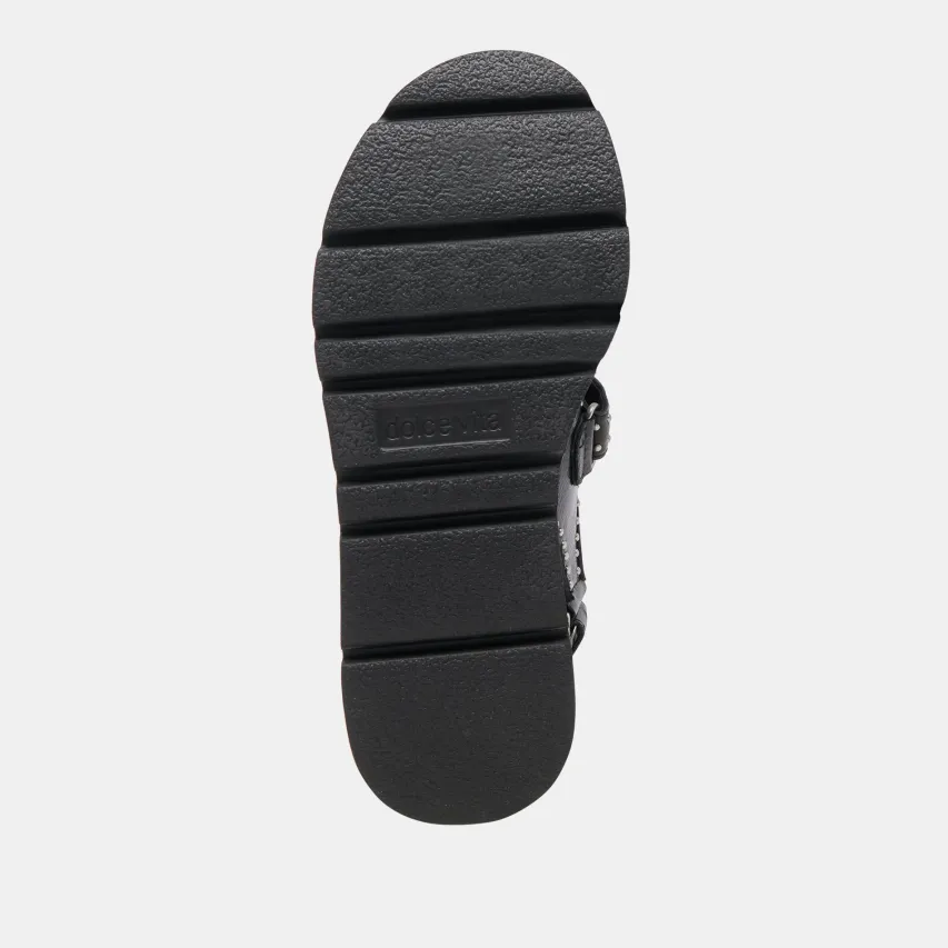 DUBAI STUD SANDALS MIDNIGHT CRINKLE PATENT^Dolce Vita Sale