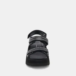 DUBAI STUD SANDALS MIDNIGHT CRINKLE PATENT^Dolce Vita Sale
