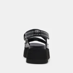 DUBAI STUD SANDALS MIDNIGHT CRINKLE PATENT^Dolce Vita Sale