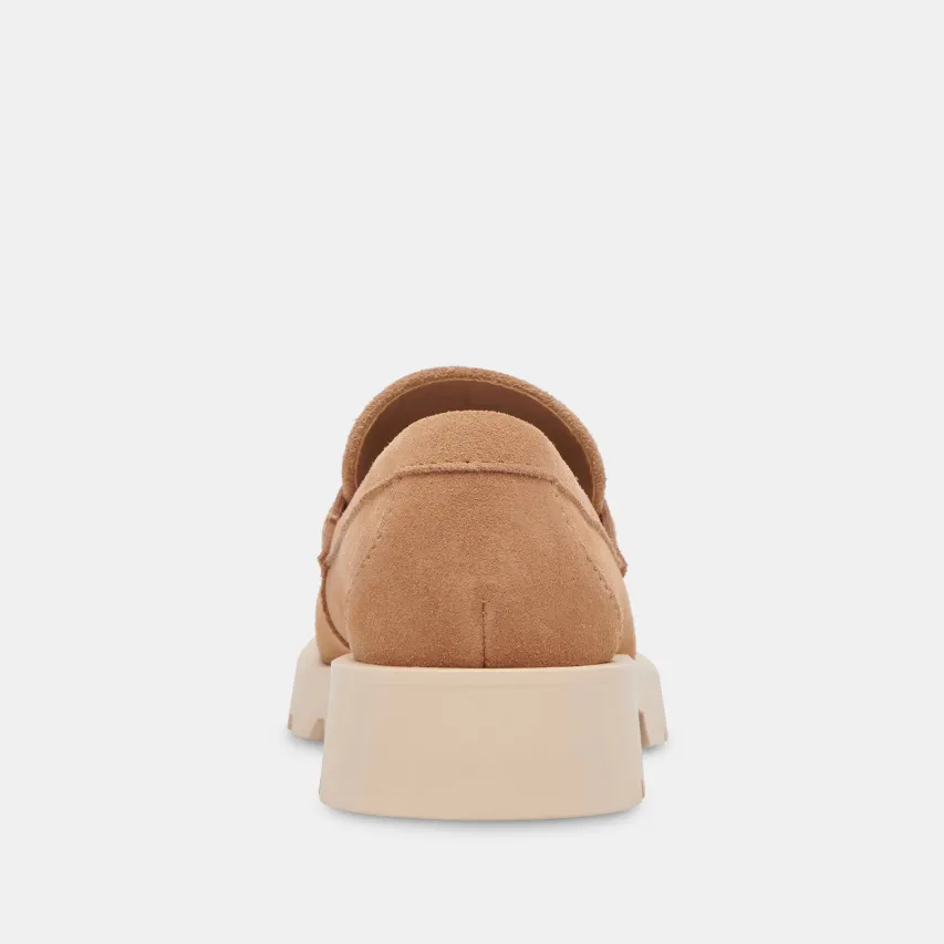 ELIAS FLATS TOFFEE SUEDE^Dolce Vita New