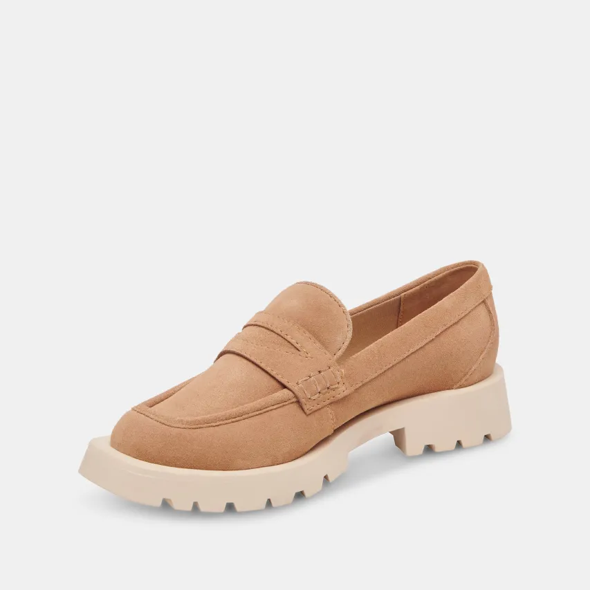 ELIAS FLATS TOFFEE SUEDE^Dolce Vita New