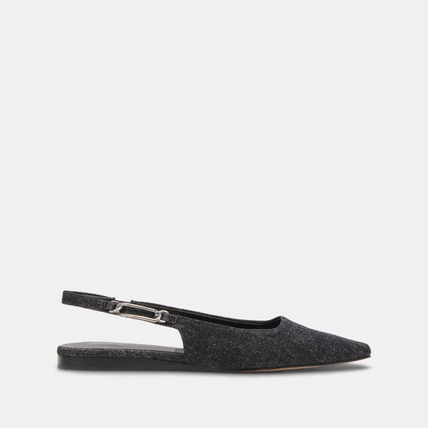 ELLEY FLATS CARBON DENIM^Dolce Vita Best