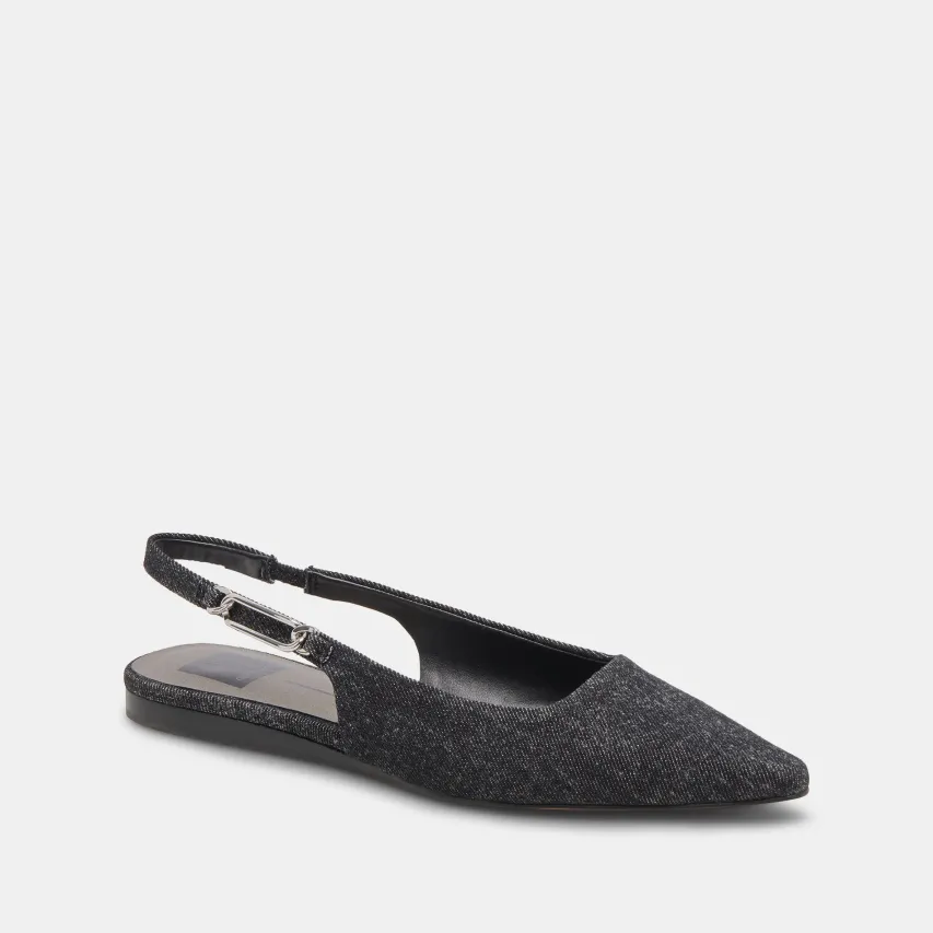 ELLEY FLATS CARBON DENIM^Dolce Vita Best