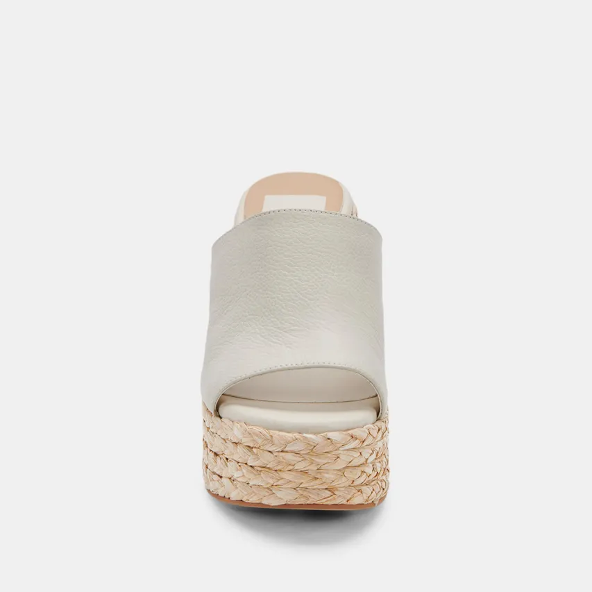 ELORA HEELS IVORY LEATHER^Dolce Vita Hot