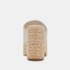 ELORA HEELS IVORY LEATHER^Dolce Vita Hot