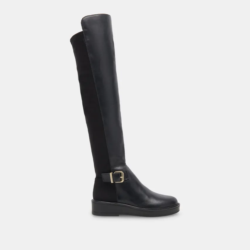 EMBER BOOTS BLACK LEATHER^Dolce Vita Outlet