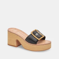 ERA HEELS ONYX RAFFIA^Dolce Vita Outlet