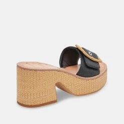 ERA HEELS ONYX RAFFIA^Dolce Vita Outlet