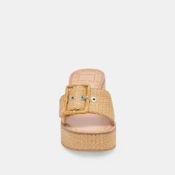 ERA HEELS WARM NATURAL RAFFIA^Dolce Vita Best