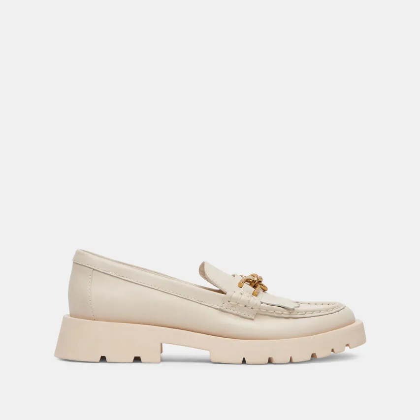 ERNA FLATS IVORY LEATHER^Dolce Vita Fashion