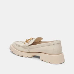 ERNA WIDE FLATS IVORY LEATHER^Dolce Vita Discount