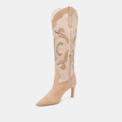 FINLEY STUD BOOTS CAMEL SUEDE^Dolce Vita Outlet
