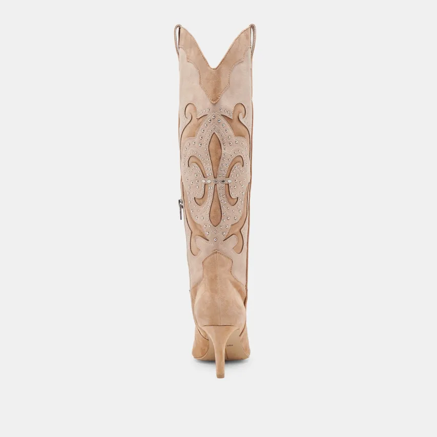 FINLEY STUD BOOTS CAMEL SUEDE^Dolce Vita Outlet