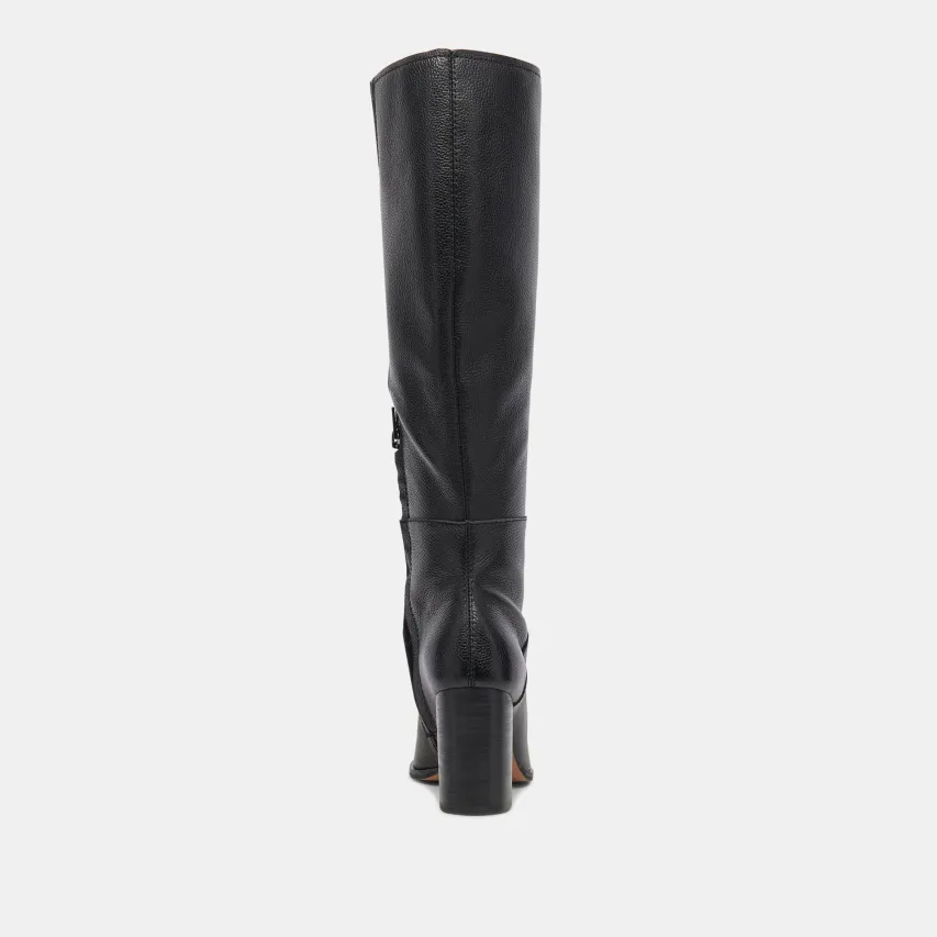 FYNN BOOTS ONYX LEATHER^Dolce Vita Hot
