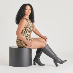 FYNN WIDE CALF BOOTS ONYX LEATHER^Dolce Vita Fashion