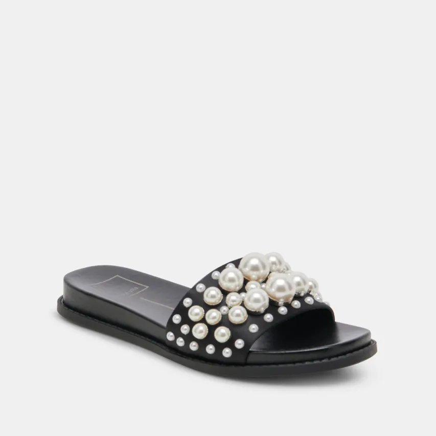 GABBI PEARL SANDALS BLACK PEARLS^Dolce Vita Hot