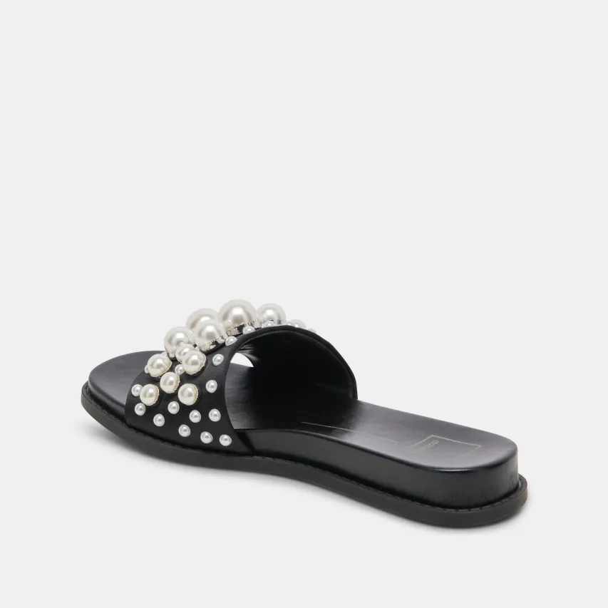 GABBI PEARL SANDALS BLACK PEARLS^Dolce Vita Hot