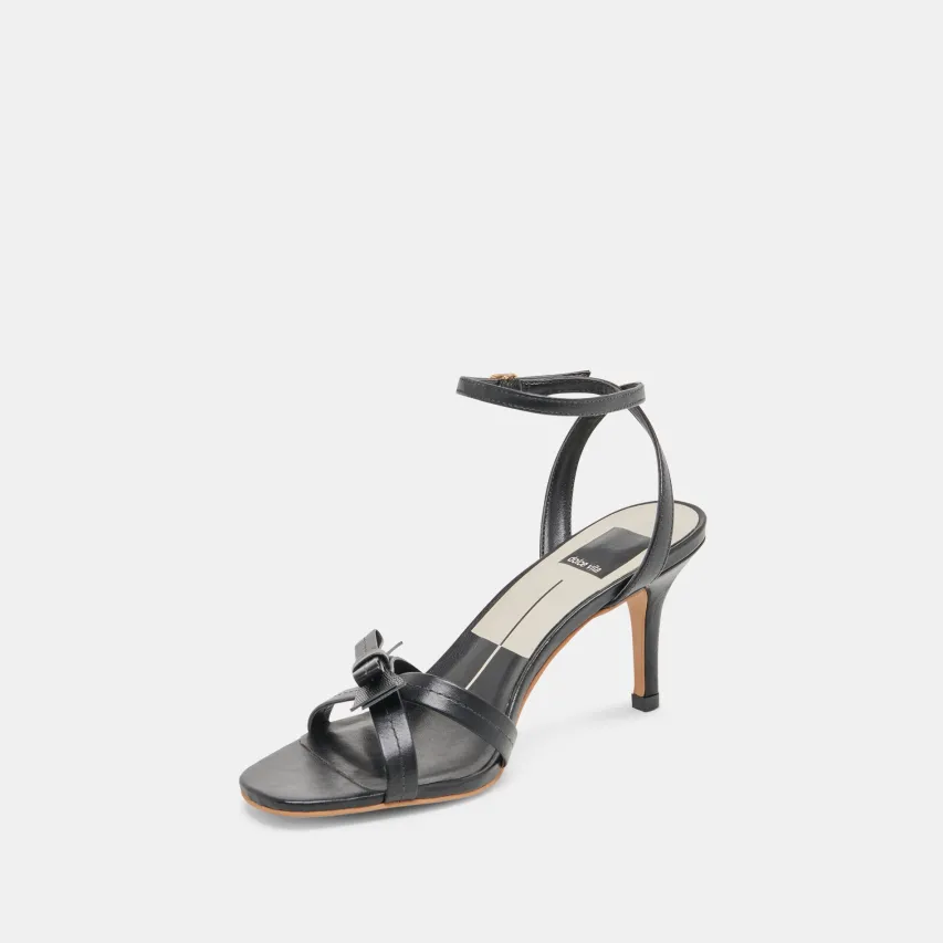 GALOR HEELS BLACK LEATHER^Dolce Vita Fashion