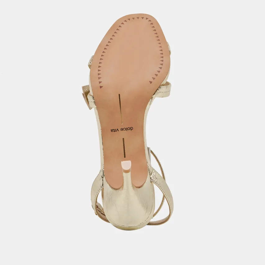 GALOR HEELS GOLD DISTRESSED LEATHER^Dolce Vita Hot