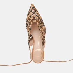 GESICA HEELS BLACK NATURAL WOVEN^Dolce Vita Fashion