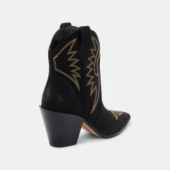 GINNI BOOTIES BLACK NUBUCK^Dolce Vita New