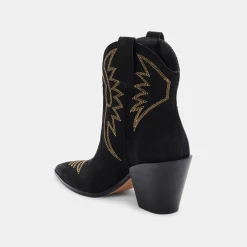 GINNI BOOTIES BLACK NUBUCK^Dolce Vita New