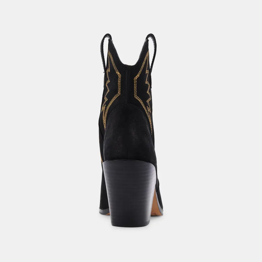 GINNI BOOTIES BLACK NUBUCK^Dolce Vita New