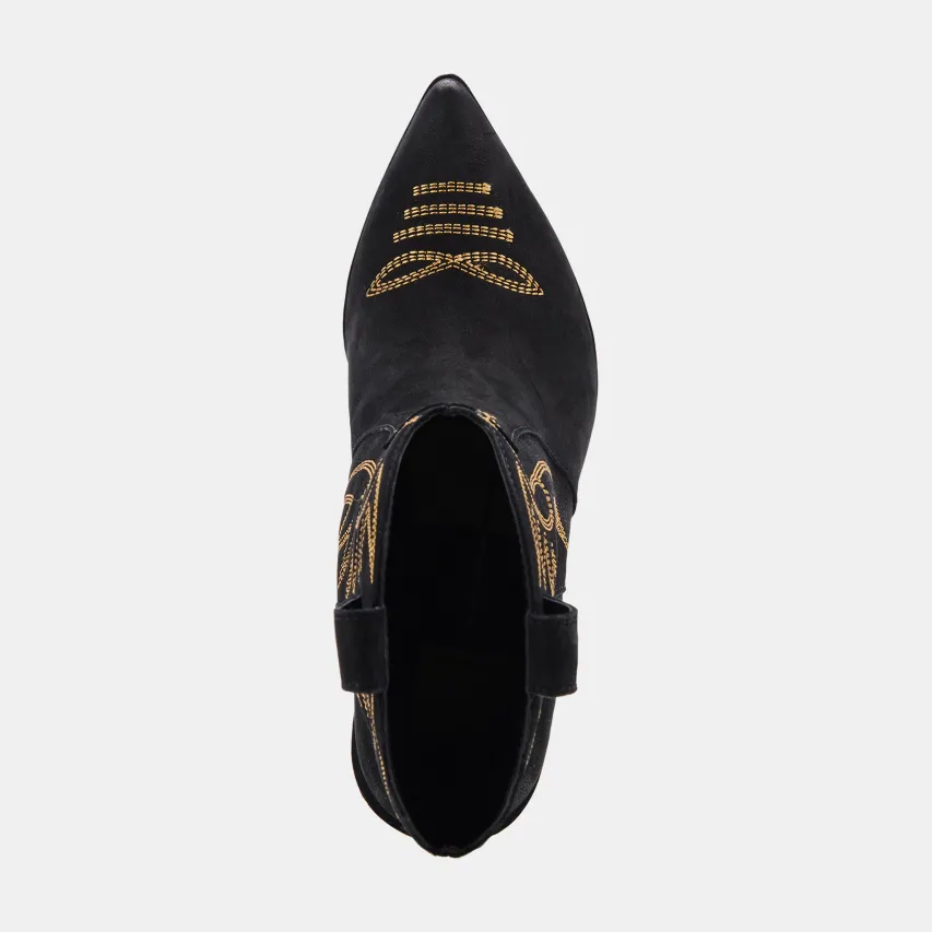 GINNI BOOTIES BLACK NUBUCK^Dolce Vita New