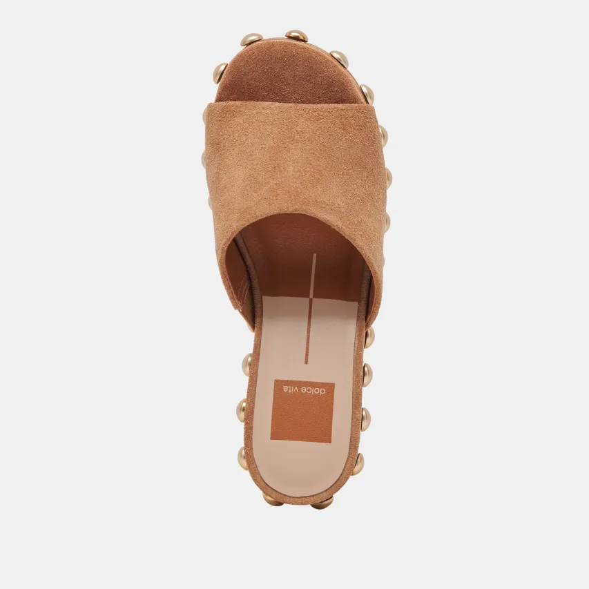 GLORI HEELS PECAN SUEDE^Dolce Vita Discount