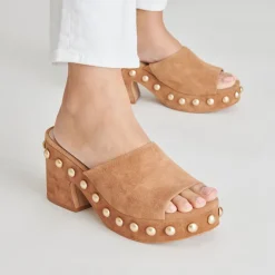 GLORI HEELS PECAN SUEDE^Dolce Vita Discount