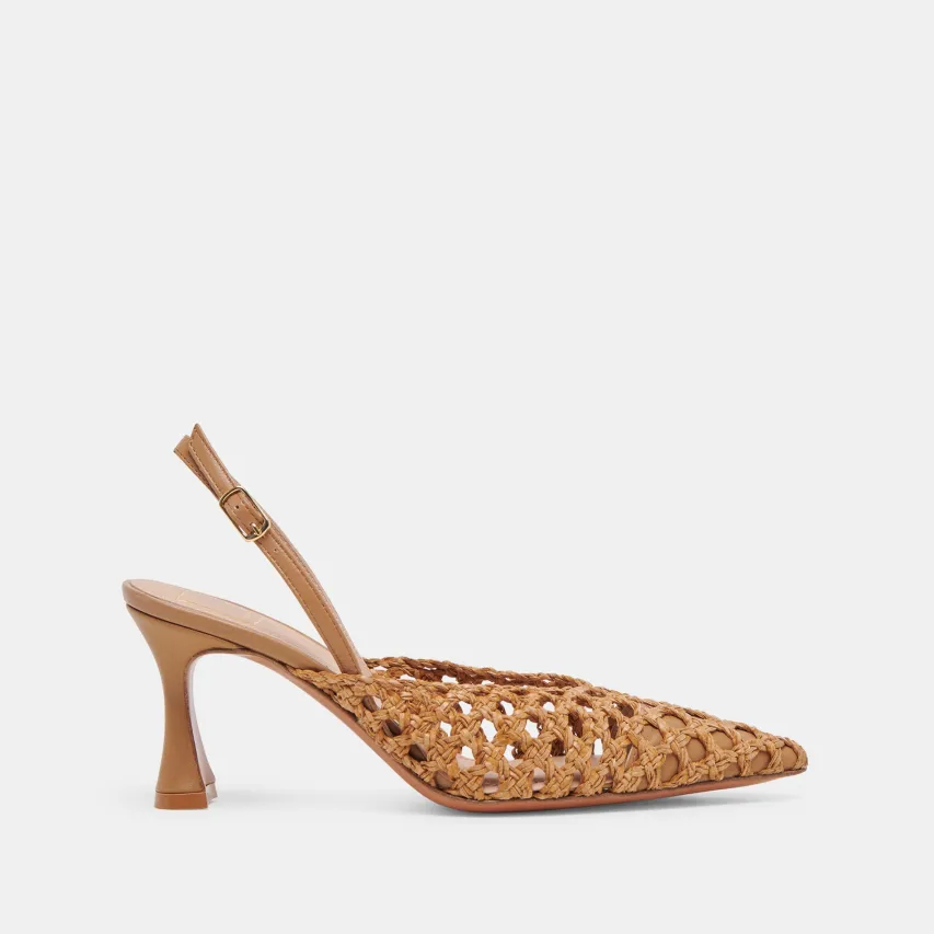 GLORIA HEELS NATURAL WOVEN^Dolce Vita Hot