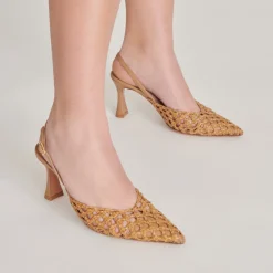 GLORIA HEELS NATURAL WOVEN^Dolce Vita Hot