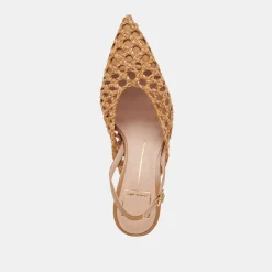 GLORIA HEELS NATURAL WOVEN^Dolce Vita Hot