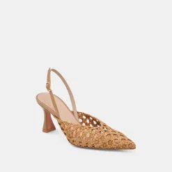 GLORIA HEELS NATURAL WOVEN^Dolce Vita Hot