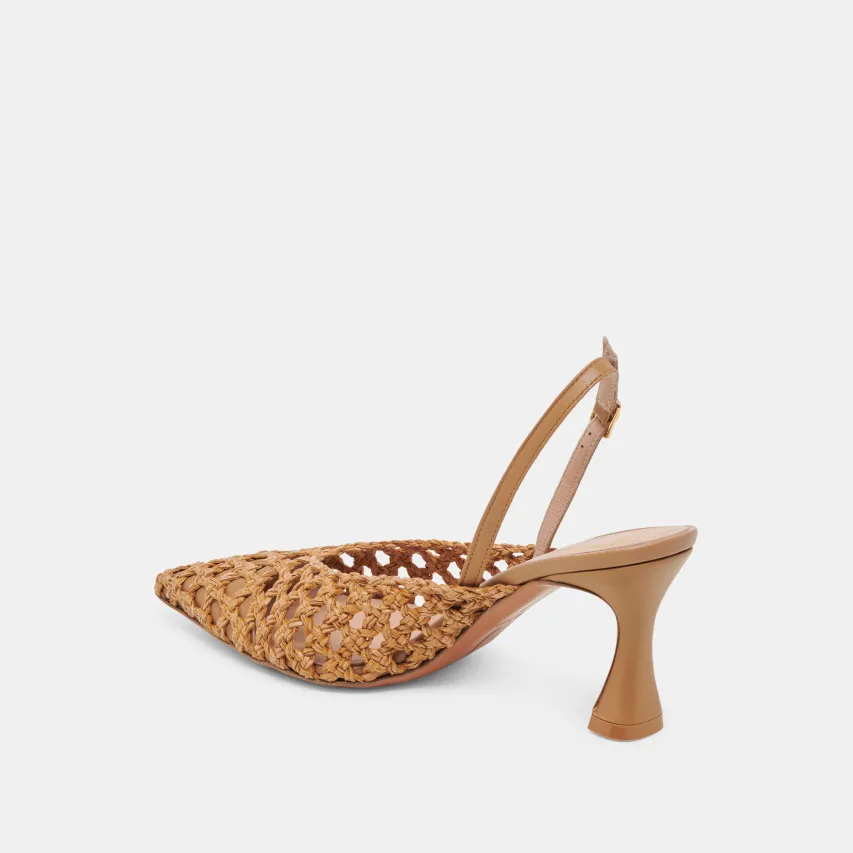 GLORIA HEELS NATURAL WOVEN^Dolce Vita Hot