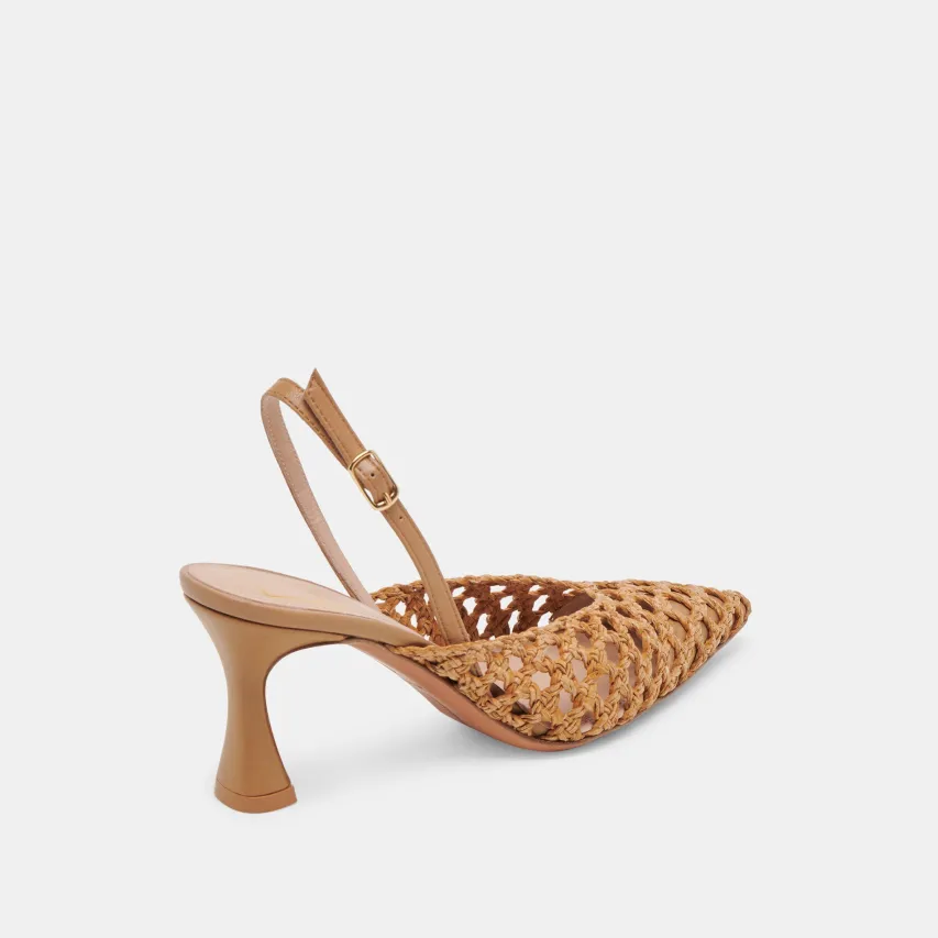 GLORIA HEELS NATURAL WOVEN^Dolce Vita Hot