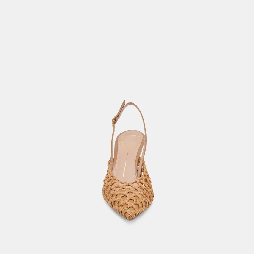 GLORIA HEELS NATURAL WOVEN^Dolce Vita Hot