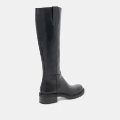 GLORY H2O WIDE CALF BOOTS BLACK LEATHER^Dolce Vita Outlet