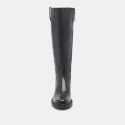 GLORY H2O WIDE CALF BOOTS BLACK LEATHER^Dolce Vita Outlet