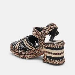 GRAYCE HEELS BLACK MULTI WOVEN^Dolce Vita Clearance